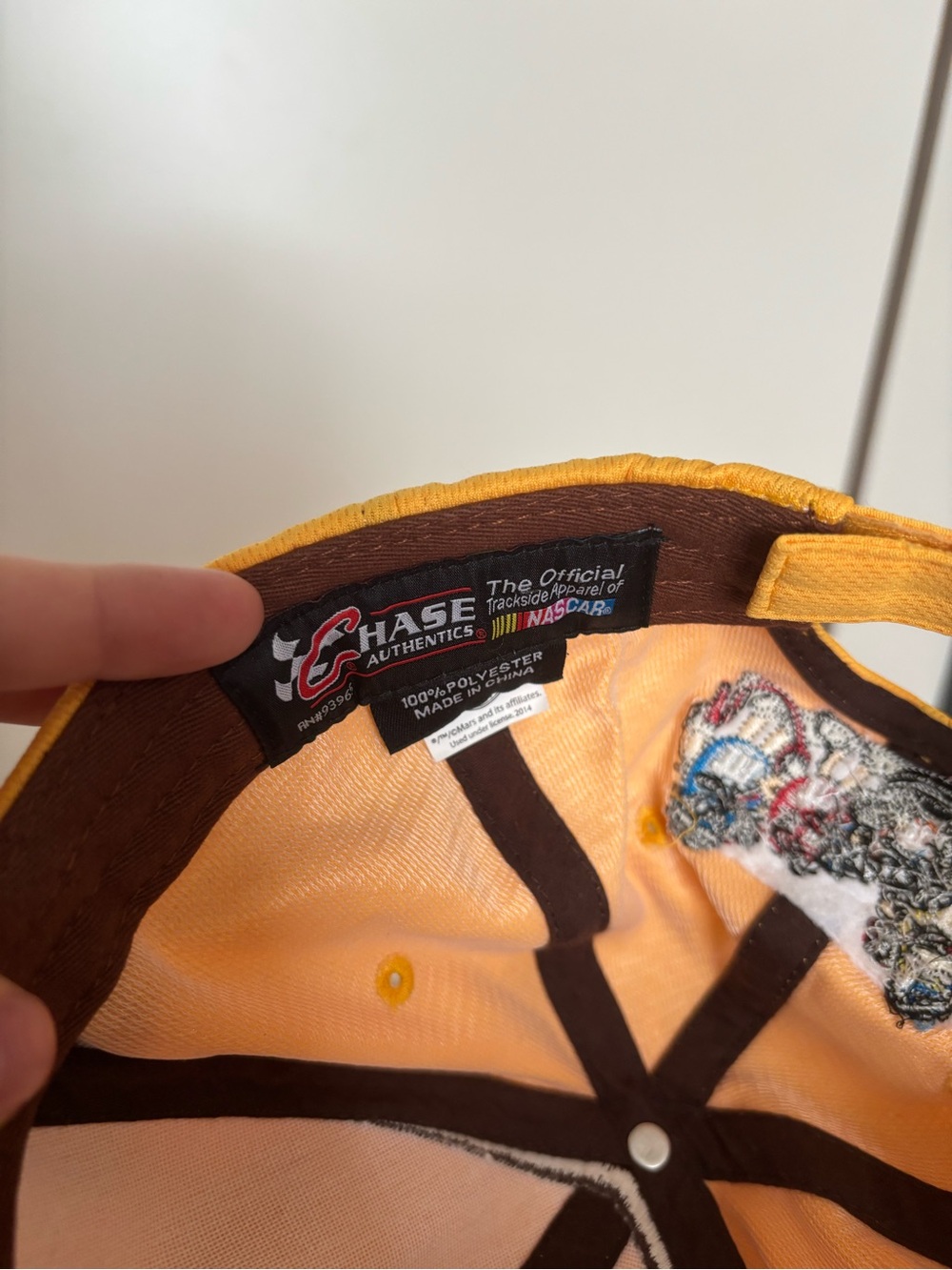 M&M's Racing Yellow Cap - Branded Racing Hat - Picture 3 of 3